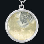 Flowerhead Abstract with Glazed Texture Silver Plated Necklace<br><div class="desc">A glazed jade green celadon tone surrounds this abstract flowerhead piece created by Jennifer Goldberger. You can almost feel the texture under your fingers. A beautiful piece that would look great on your wall or as a print on a t-shirt!</div>