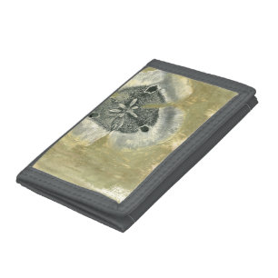 Flowerhead Abstract with Glazed Texture Tri-fold Wallet