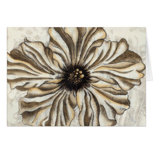 Flowerhead Fresco on Tan Background Cards (Front Horizontal)
