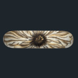 Flowerhead Fresco on Tan Background Skateboard<br><div class="desc">A large flowerhead makes up the majority of this fresco. Resting on a tan background the piece has a very rustic feel. This would make a lovely addition to any home!</div>