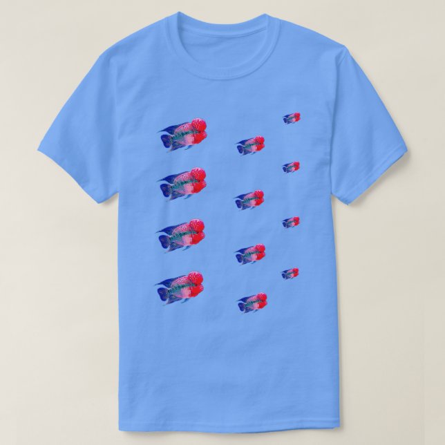 Flowerhorn Cichlid Fish Aquarium Owners Gifts T-Shirt (Design Front)