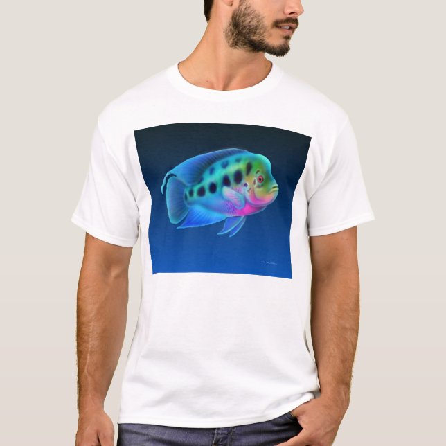 Flowerhorn Cichlid Fish T-Shirt (Front)