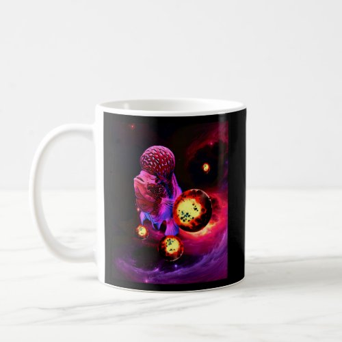 Flowerhorn Fish Cichlid Galaxy Planets Monster Aqu Coffee Mug