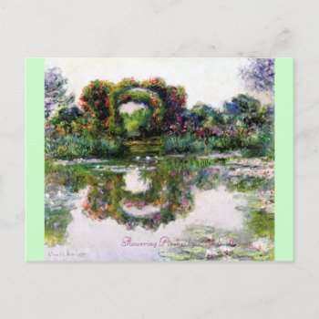 Flowering Arches By Claude Monet Postcard by colorfulworld at Zazzle
