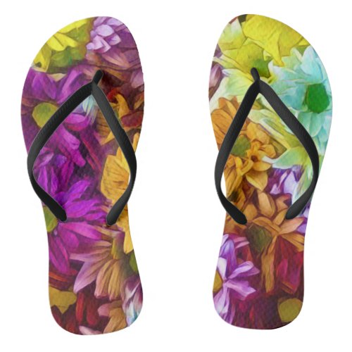 Flowering Autumn Flip Flops