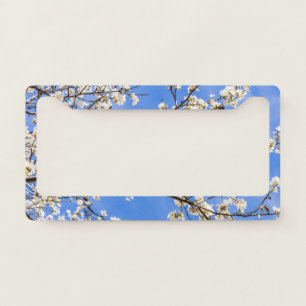 Flowering Branch Floral License Plate Frame