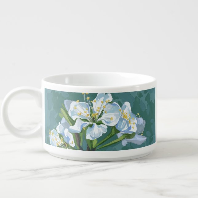 Flowering branch of the apple tree bowl (Right)