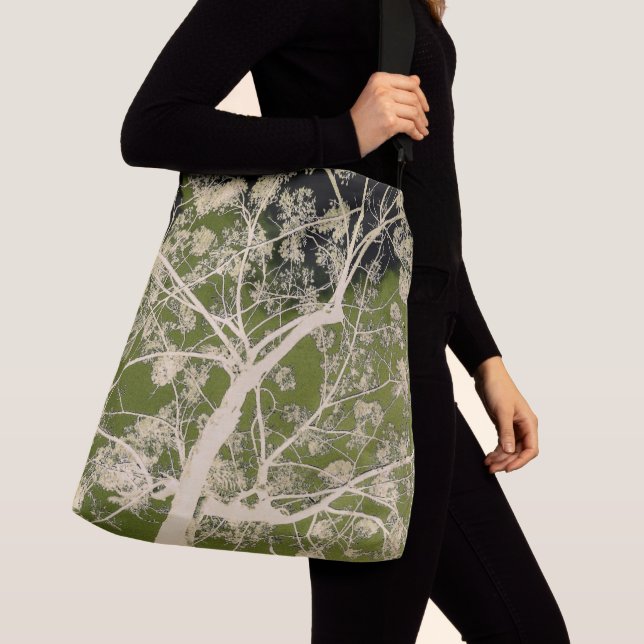 Flowering Branches Crossbody Bag (Close Up)