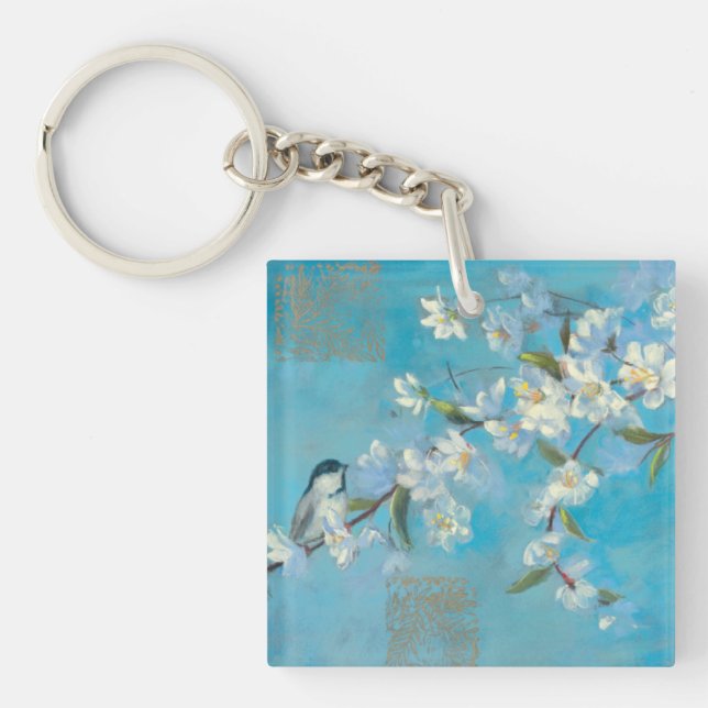 Flowering Branches Keychain (Front)