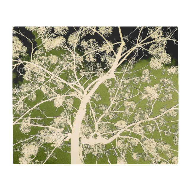 Flowering Branches Metal Print (Front)