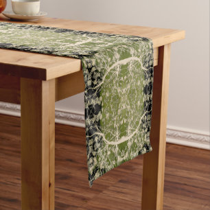 Flowering Branches Pattern Short Table Runner