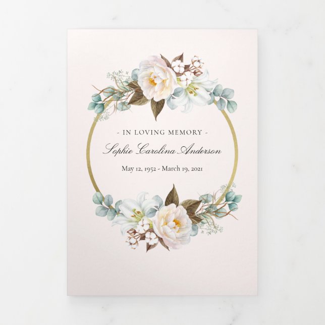 Flowering Celebration of Life Program (Cover)
