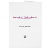 Flowering Cherry Blossoms card (Back)