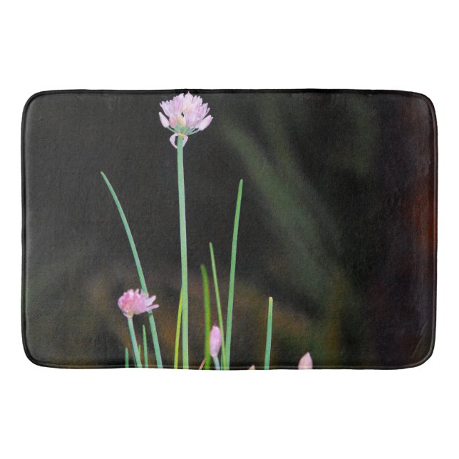 Flowering Chives Bathroom Mat (Front)