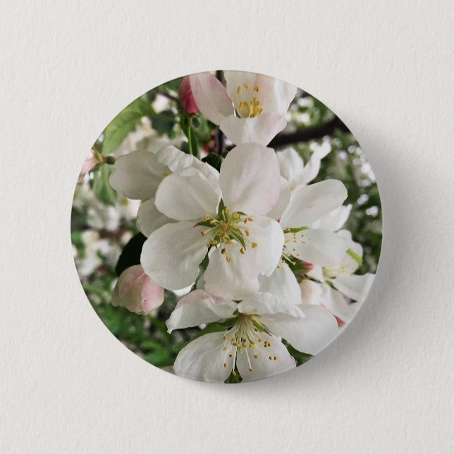Flowering Crabapple Button (Front)