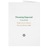 Flowering Dogwood - Customized2 Cards (Back)