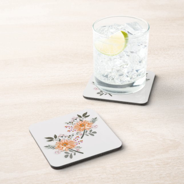 flowering duet beverage coaster (Right Side)