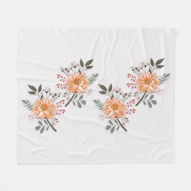 flowering duet fleece blanket (Front (Horizontal))