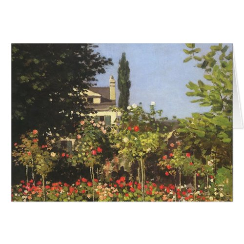 Flowering Garden at Sainte Adresse by Claude Monet
