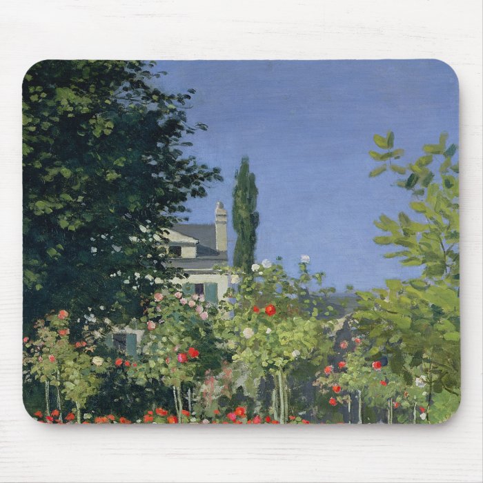 Flowering Garden at Sainte Adresse, c.1866 Mousepads