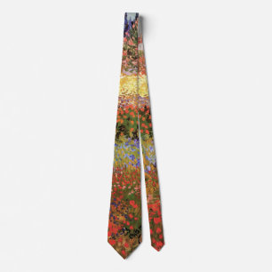 Flowering Garden by Vincent van Gogh Tie