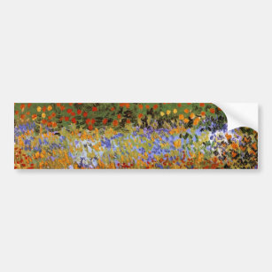 Flowering Garden (F430) Van Gogh Fine Art Bumper Sticker