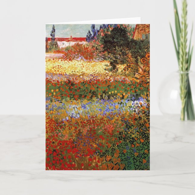 Flowering Garden (F430) Van Gogh Fine Art Card (Front)