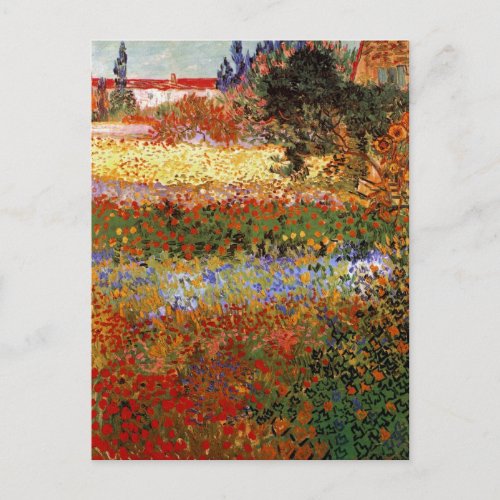 Flowering Garden F430 Van Gogh Fine Art Postcard
