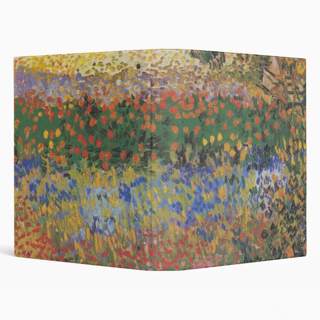 Flowering Garden - Vincent van Gogh 3 Ring Binder (Background)
