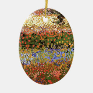 Flowering Garden,Vincent van Gogh. Ceramic Ornament
