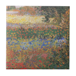 Flowering Garden - Vincent van Gogh Ceramic Tile