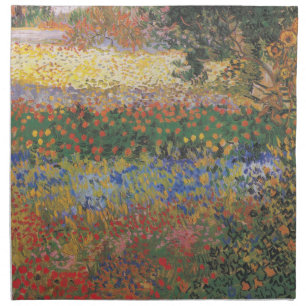 Flowering Garden - Vincent van Gogh Cloth Napkin