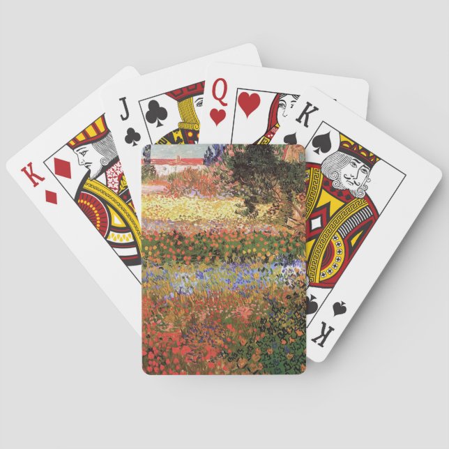 Flowering Garden,Vincent van Gogh. Poker Cards (Back)