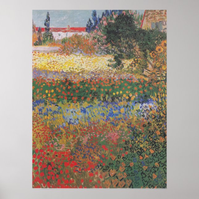 Flowering Garden - Vincent van Gogh Poster (Front)