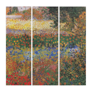 Flowering Garden - Vincent van Gogh Triptych