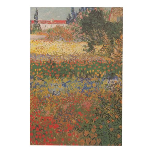 Flowering Garden _ Vincent van Gogh Wood Wall Art
