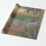 Flowering Garden - Vincent van Gogh Wrapping Paper<br><div class="desc">Flowering Garden - Vincent van Gogh</div>