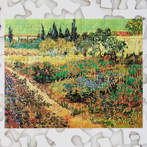 Flowering Garden with Path by Vincent van Gogh Jigsaw Puzzle