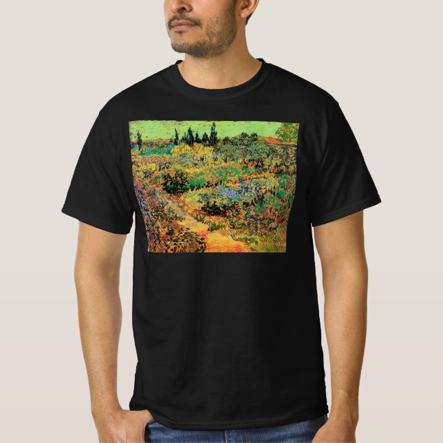 Flowering Garden with Path by Vincent van Gogh T-Shirt (Front)
