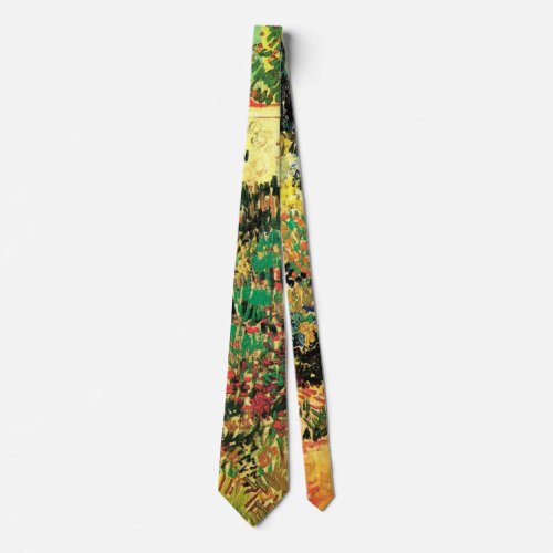 Flowering Garden with Path by Vincent van Gogh Tie