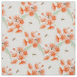 Flowering gum watercolor fabric