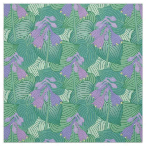 Flowering Hostas Fabric