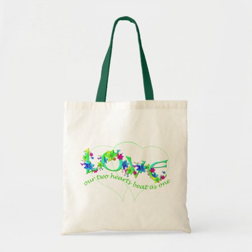 Flowering Love Hearts Tote