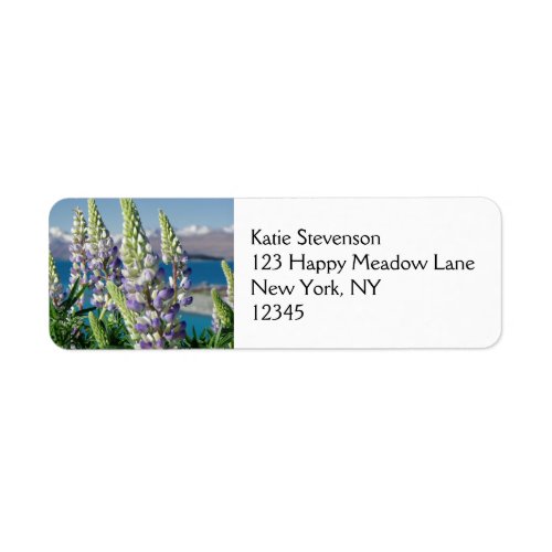 Flowering Lupine New Zealand Landscape Label