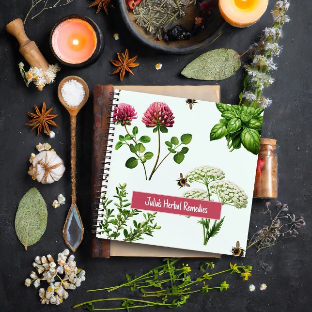 Flowering Medicinal Herbs Custom Notebook (Creator Uploaded)