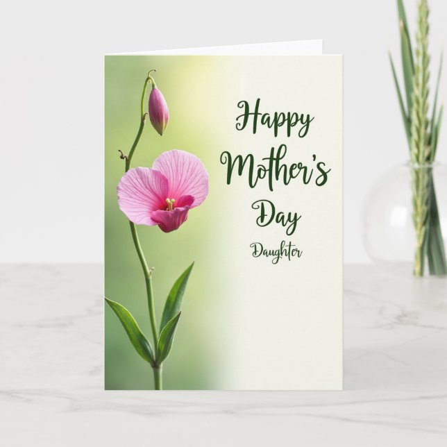 Flowering Mothers Day Wish Card (Front)