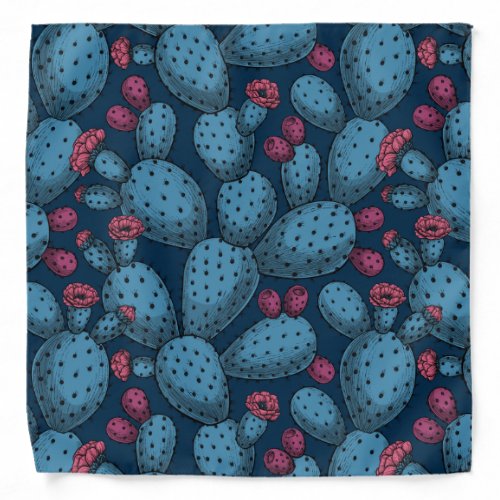 Flowering opuntia bandana