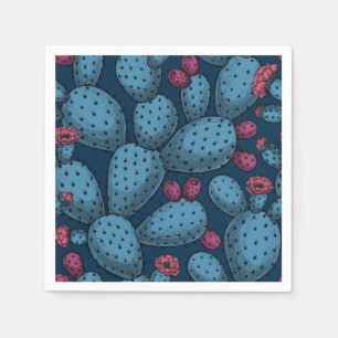 Flowering opuntia napkins