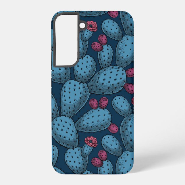 Flowering opuntia samsung galaxy case (Back)