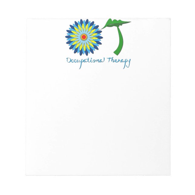 Flowering OT letters Notepad (Front)